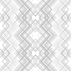 Abstract seamless pattern of lines and angles. Monochrome image.