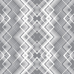 Abstract seamless pattern of lines and angles. Monochrome image.