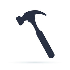 Hammer icon illustration isolated vector sign symbol.