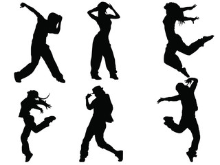 Female dance silhouette