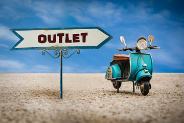 Obraz premium Schild 305 - Outlet