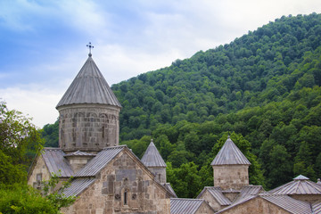 Haghartsin is an Armenian monastery located in the Tavush region of Armenia, 18 km from the town of Dilijan, in the wooded valley of the Ijevan mountain range. It was built in the XI-XIII centuries.