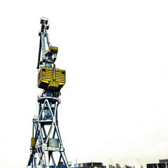Kräne im Hafen von Wismar