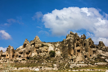 Rock landscape. Cappadocia, Turkey. Goreme national park.