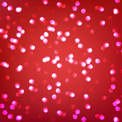 Glow light effect. Star burst with sparkles. Glitter defocused vector background. Abstract particles backdrop.