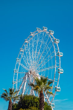 Ferris wheel, Malaga city, Spain
