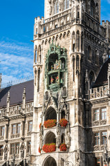 Obraz premium München - Marienplatz - Rathaus