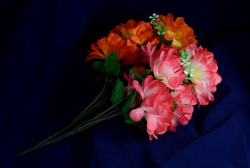 two branches artificial flowers