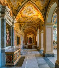 Fototapeta na wymiar Santa Cecilia in Trastevere Church in Rome, Italy.
