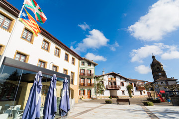 Fototapeta na wymiar The Basque town of Arrieta, Spain