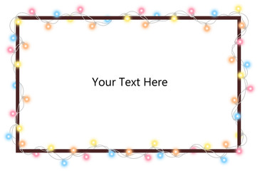 Fototapeta premium Vector illustration of light garland