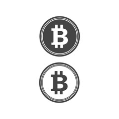 Set of bitcoins symbol