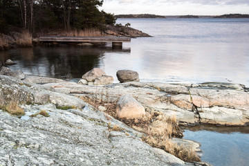 A quiet winter day in the archipelago of Stockholm