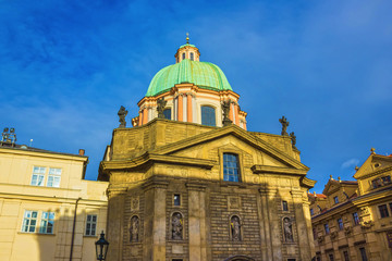 Fototapeta na wymiar Saint Francis of Assisi church in Prague