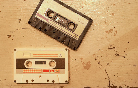 Audio cassette tape.
