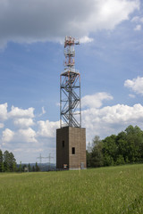 Modern lookout tower Zubri, Trhova kamenice village, Czech republic