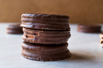 Chocolate Covered Marshmallow Biscuits.
