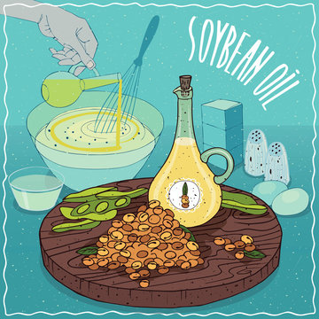 Soybean oil used for cooking