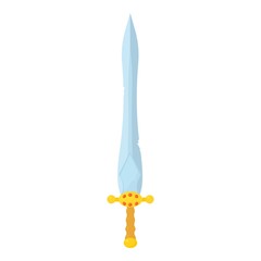 Short sword icon, cartoon style