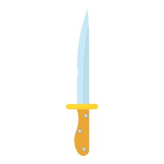 Knife icon, cartoon style