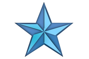 Estrella polar de color azul.