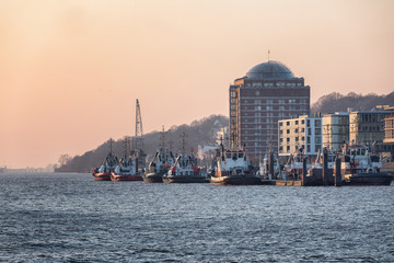 Naklejka premium Elbufer mit Augustinum