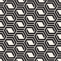 Vector seamless lattice pattern. Modern stylish texture with monochrome trellis. Repeating geometric grid. Simple design background.