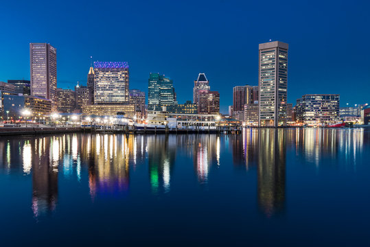 Baltimore Night Skyline