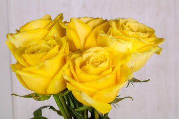 Yellow roses bouquet