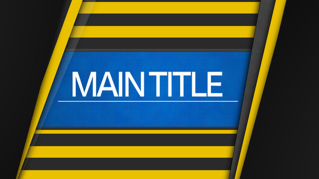 Striped Black & Yellow Title