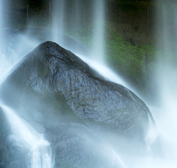Waterfall On Rocks At Misol Ha