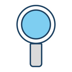 magnifiying glass  vector illustration