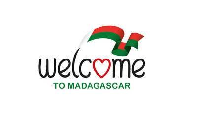 Madagascar flag background