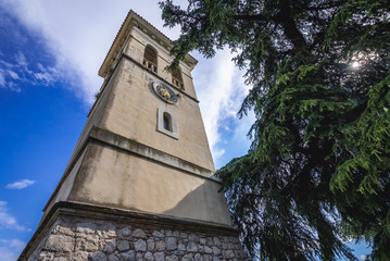 Obraz premium Belfry of St Jerome Church on the Old Town of Herceg Novi, Montenegro