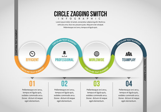 Half Circle Chain Infographic 5