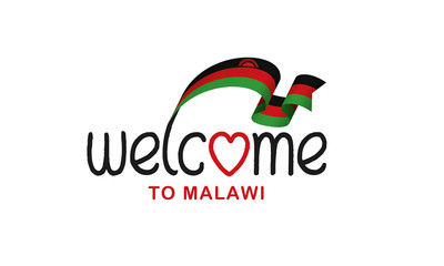 Malawi flag background