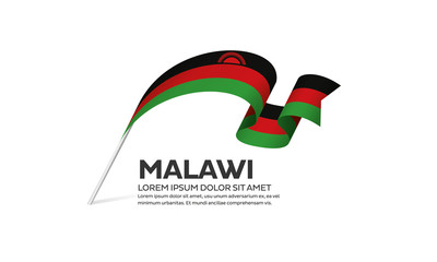 Malawi flag background