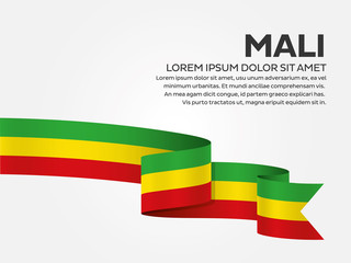 Obraz premium Mali flag background