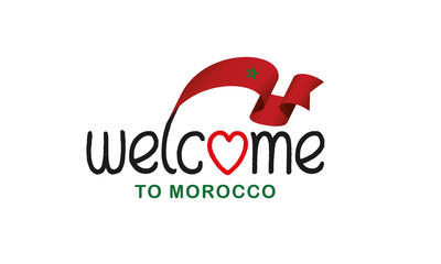 Morocco flag background