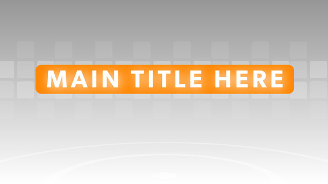 Minimal Gray & Orange Title