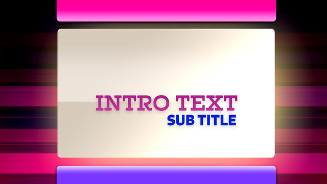 Animating Fuschia Stripes Title