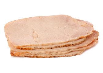 Sliced beef meat baked