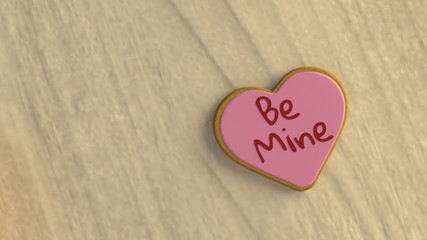 Fototapeta premium Isolated Valentine's Day Cookie #6 - (3D Rendered)