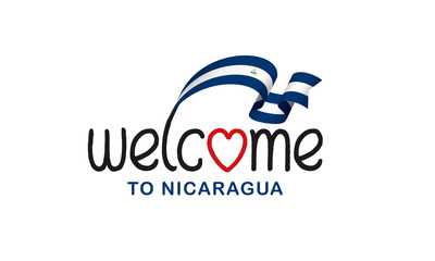Nicaragua flag background