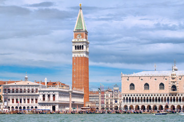 Saint Marks's Square  seen from the Grand Canal in Venice