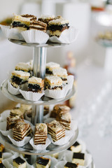 beautiful modern decoration sweets on table