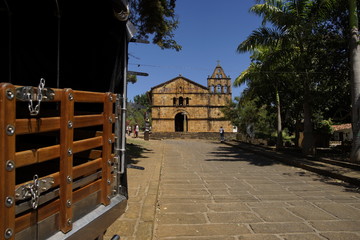 The Church of Santa Barbara Barichara Colombia