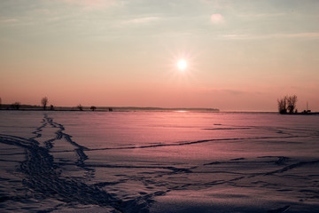 Naklejka premium Winter Sunrise 4