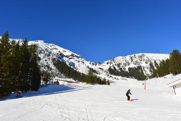 Fototapeta na wymiar Skigebiet Thanellerkar in Berwang - Tirol