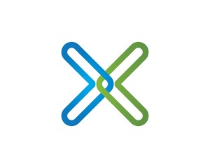 X Letter Logo Template